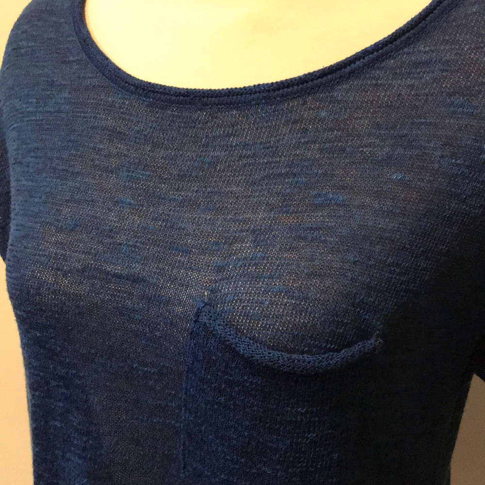 H&M Blue Mesh Sweater - Picture 2 of 5